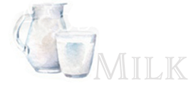 ケーキ作りにふさわしい牛乳を厳選しています